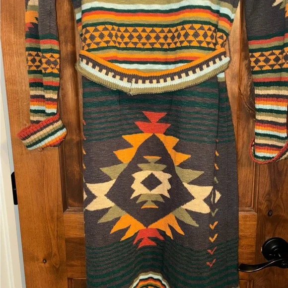 Faherty Paloma Duster Cardigan Yellowtail Knit Long Sweater Small - Picture 6 of 8